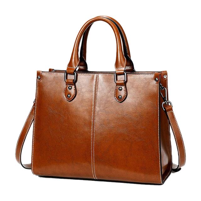 Elegante Leren Tote - Klassiek en Functioneel