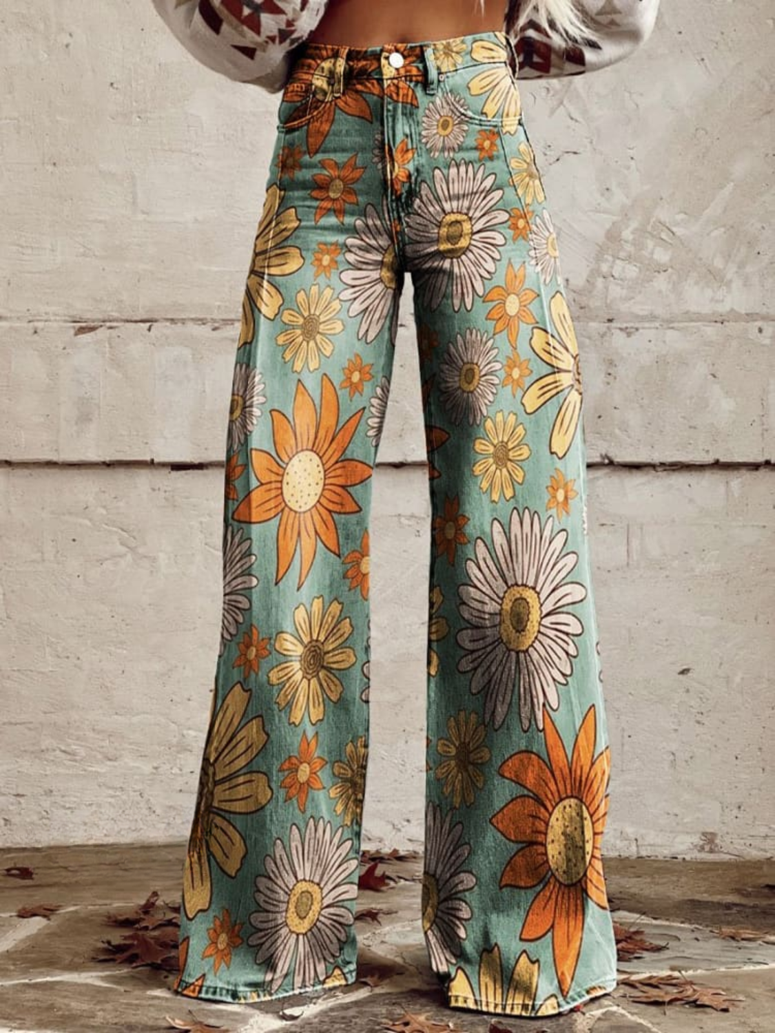 CIRILLA | VINTAGE BLOMMIGA Flared Jeans