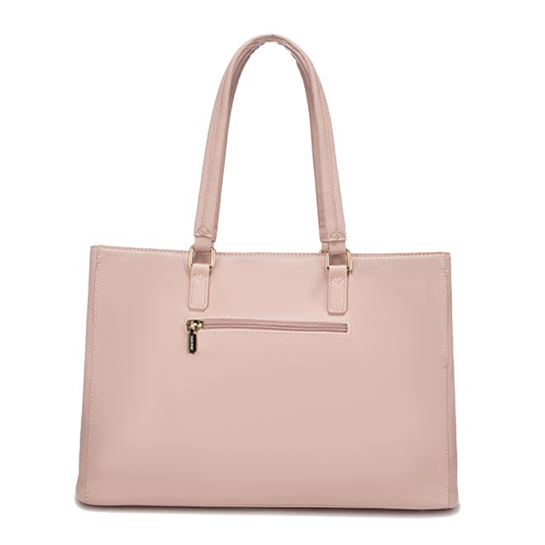 LILA | ELEGANTE LEREN TOTE BAG