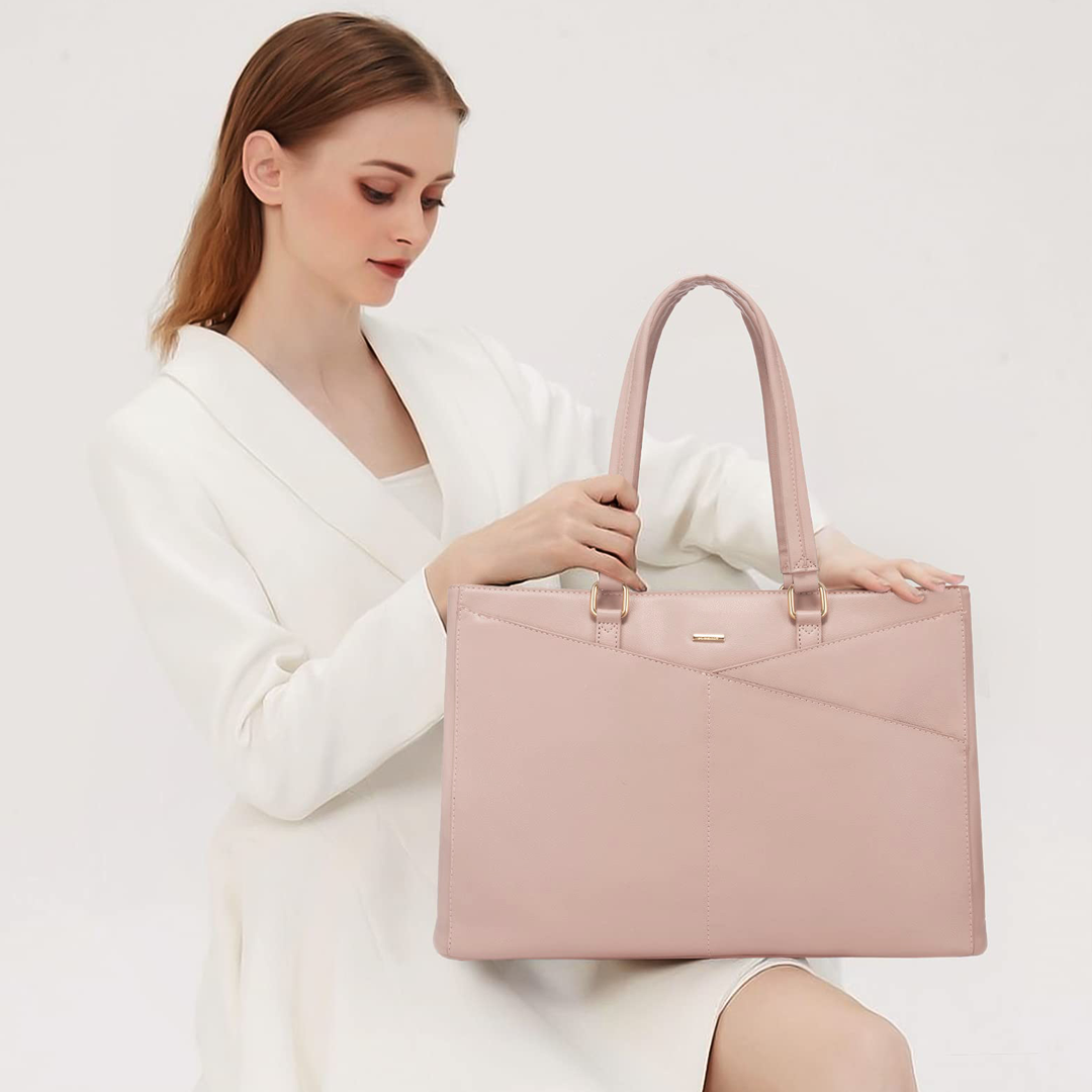 LILA | ELEGANTE LEREN TOTE BAG