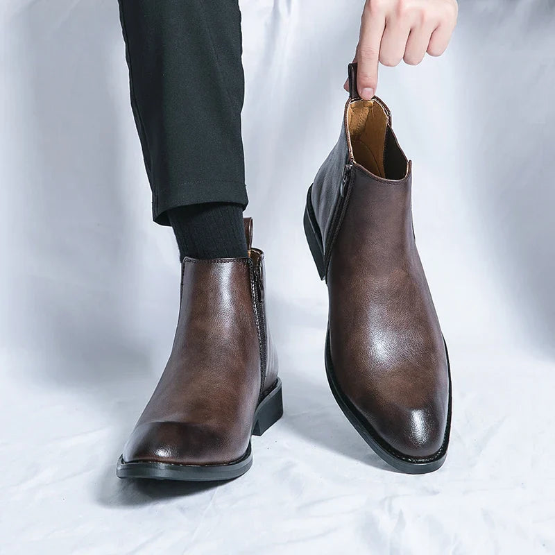 Daniel | Chelsea Leren Boots