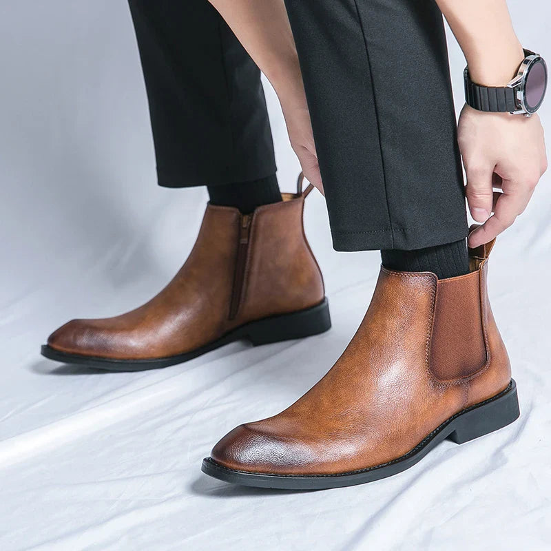 Daniel | Chelsea Leren Boots