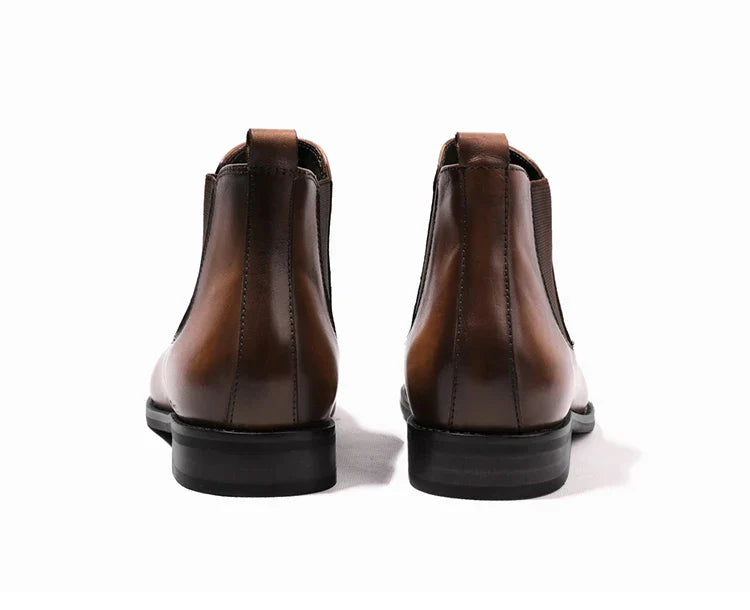 Leandro Bassano  Leren Chelsea Boots