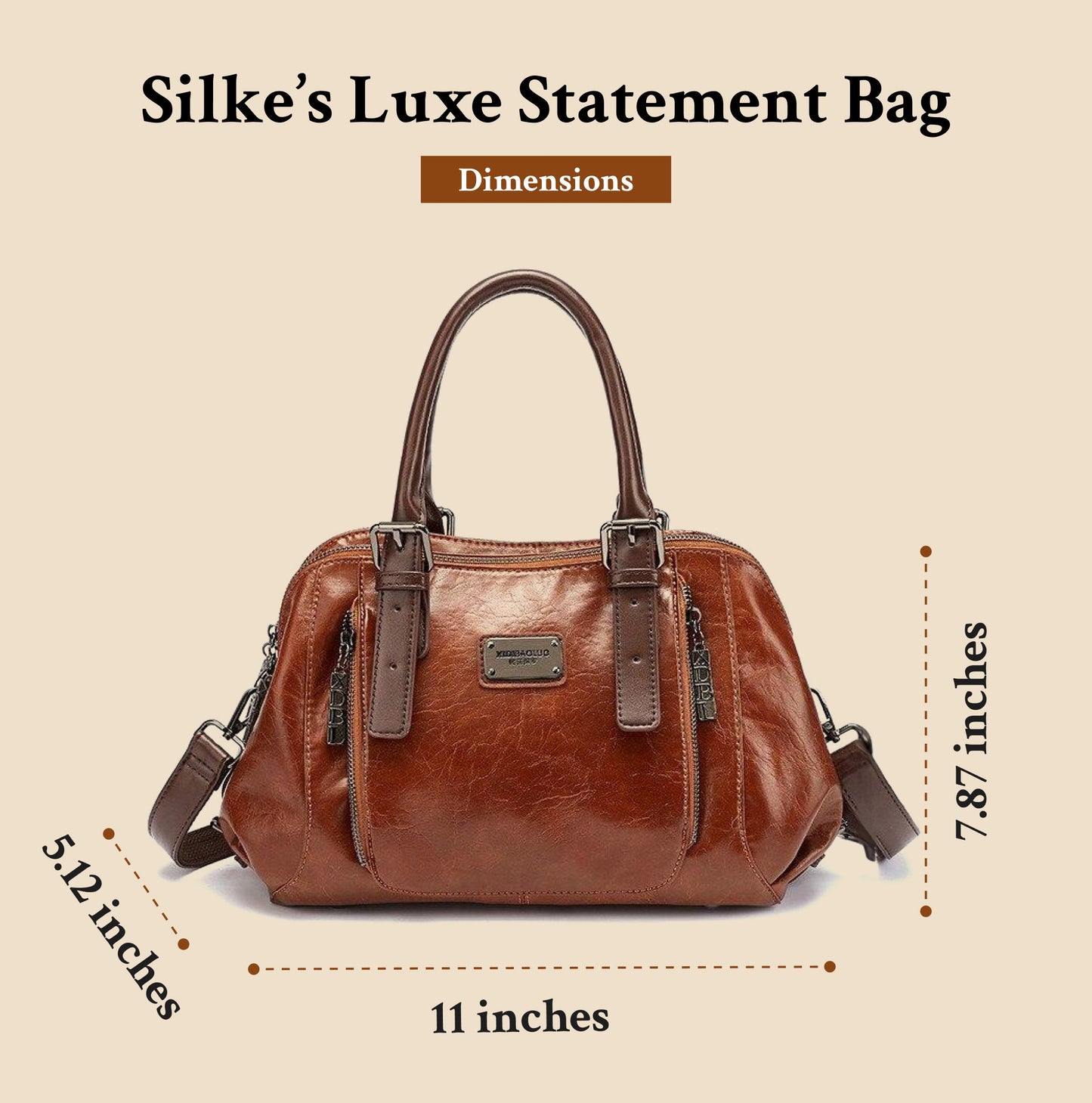 Silke's Luxe Statement | Leren Tas