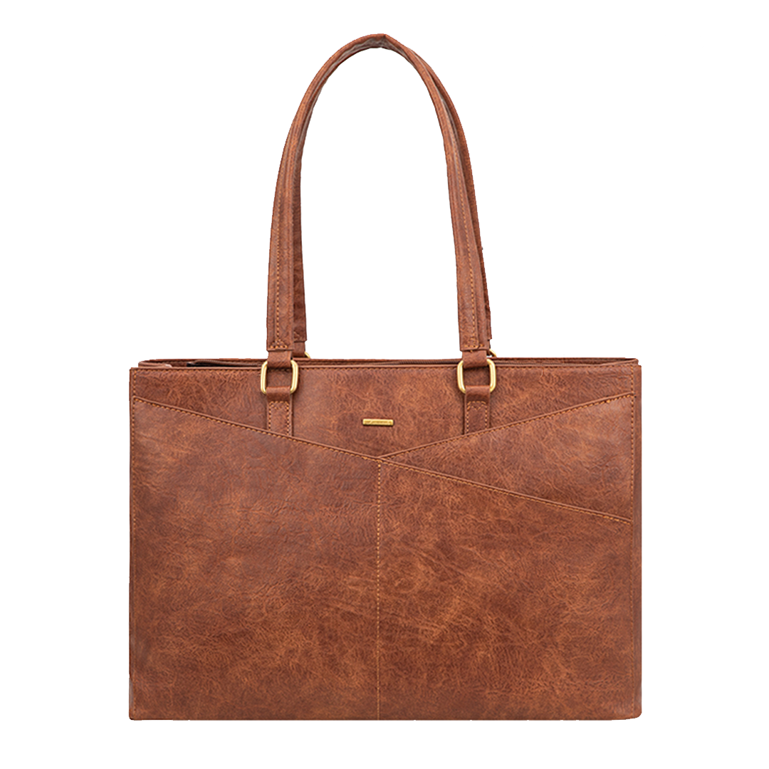 LILA | ELEGANTE LEREN TOTE BAG