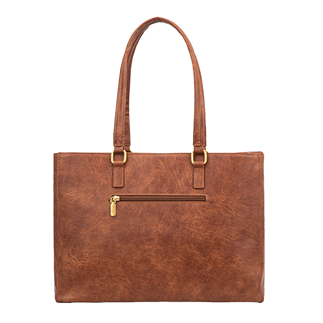 LILA | ELEGANTE LEREN TOTE BAG