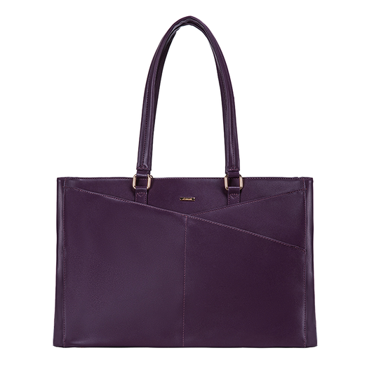 LILA | ELEGANTE LEREN TOTE BAG