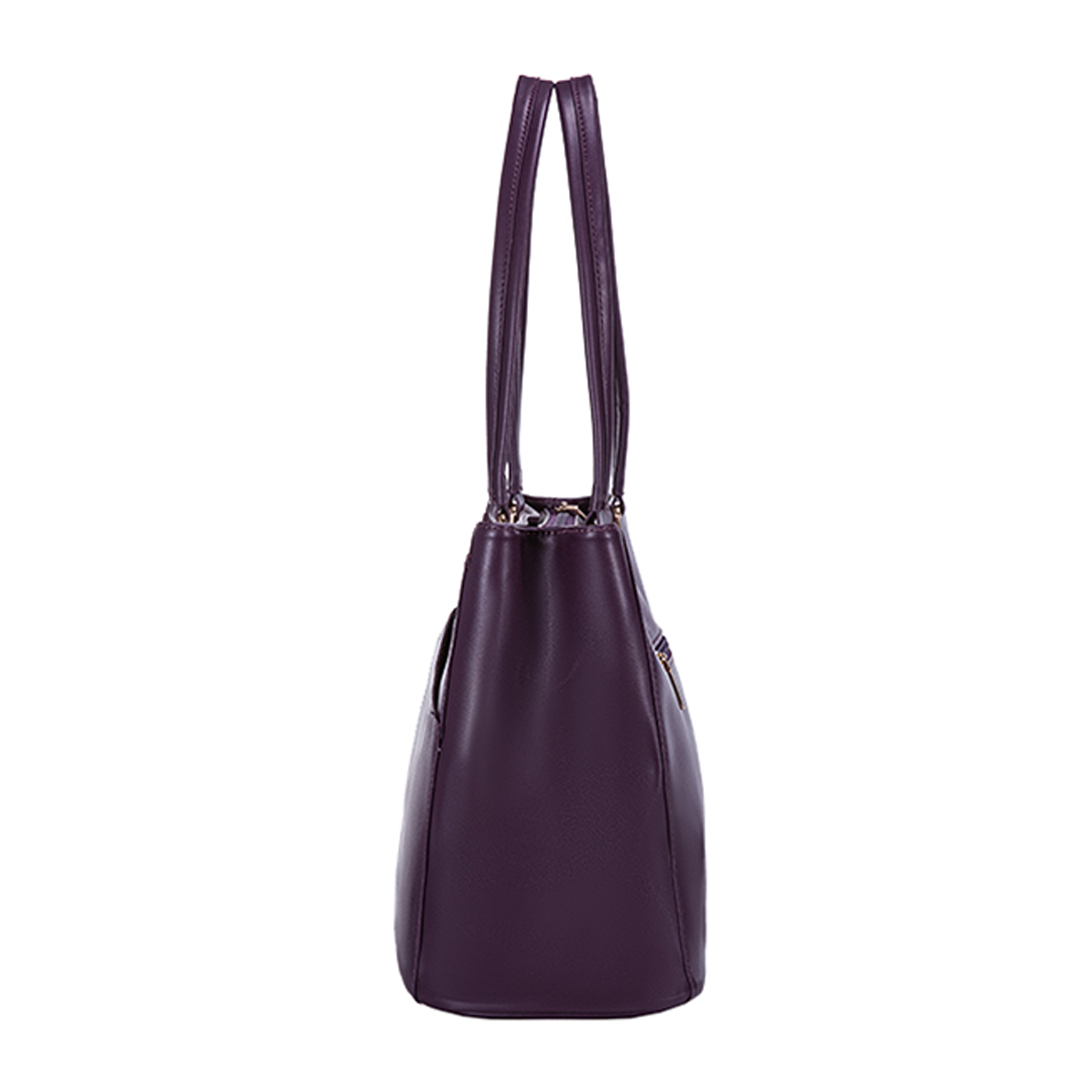 LILA | ELEGANTE LEREN TOTE BAG